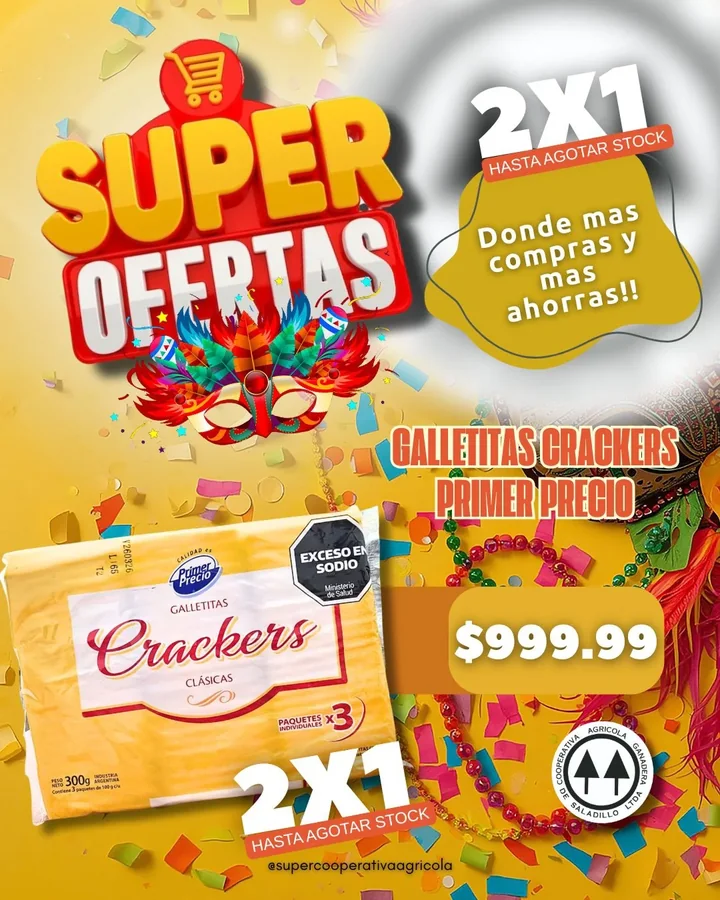 Galletitas CRACKER 2x1
